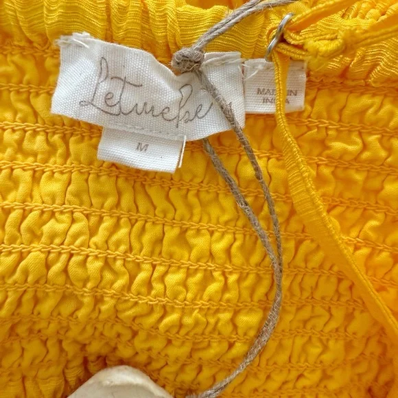 NWT Anthropologie Let Me Be Cutout Tiered Maxi Dress in Tangerine Yellow Size M - Picture 13 of 15